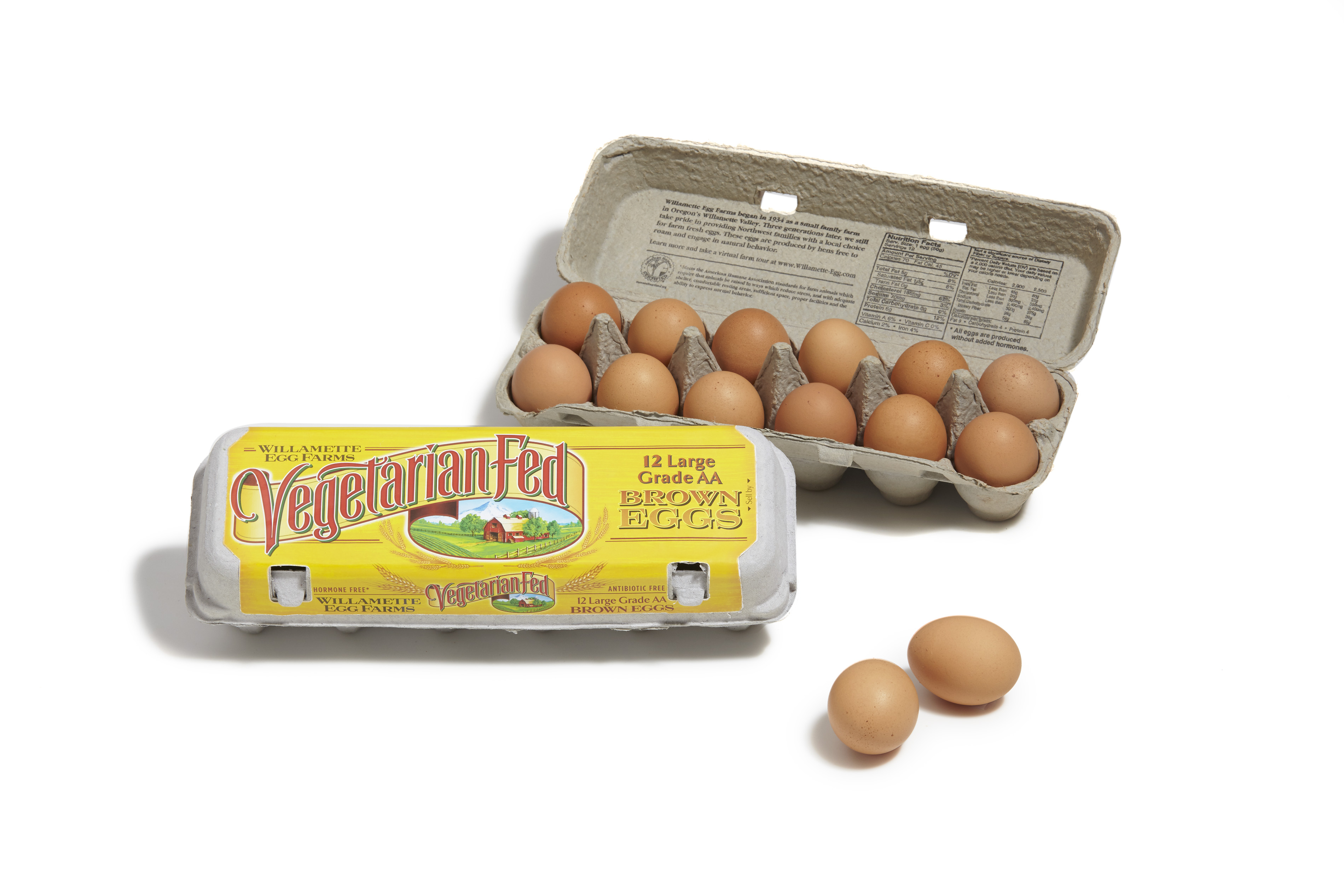 Vegetarian Fed Brown Eggs
